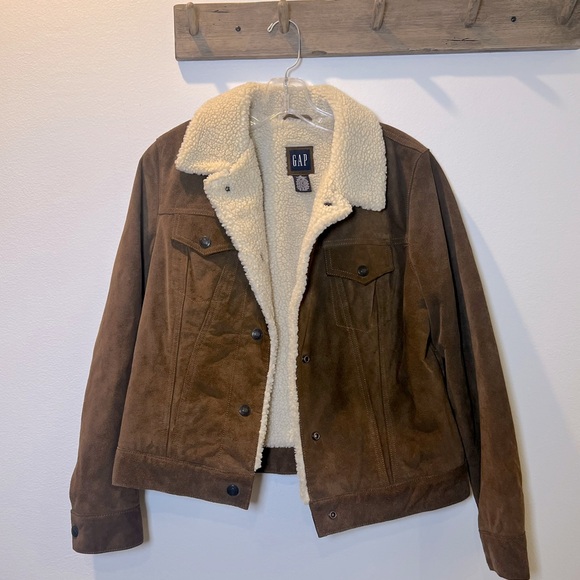 Gap 100% leather jacket size M - Picture 1 of 6